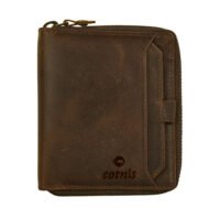 Round Zipper Unisex Leather Wallet for Men & Women (731)