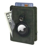 Full Grain Leather AirTag Wallet (214)